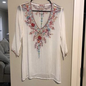 Johnny Was embroidered top